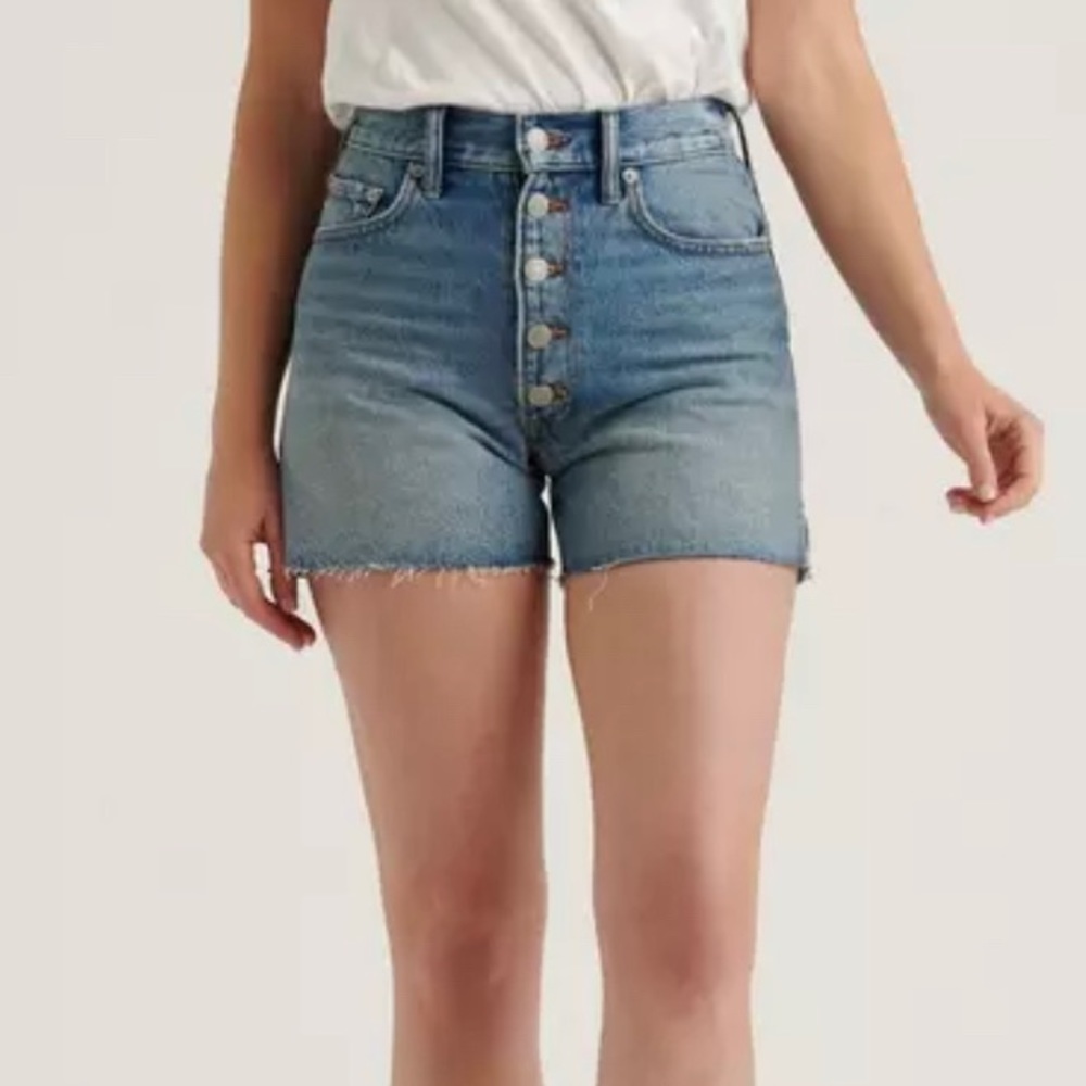 Lucky Brand High Waist Traveler Jean Short